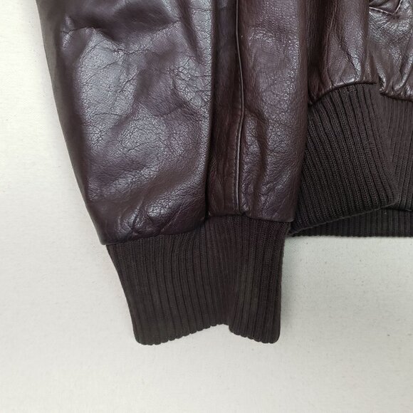 Saddlery Cooper Collection Mens Brown Leather Removable Lined Jacket Sz L 44 VTG - Picture 14 of 16